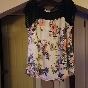 Womens blouse with a floral design